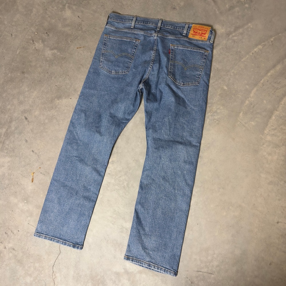 Levi's 512 Slim Taper Jeans Mens 38x30 Blue Medium Wash Baggy Streetwear‎ Denim